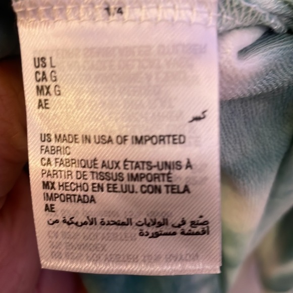 JENNI Intimates Women’s Tye Dye Shirt Size Large - Picture 4 of 5